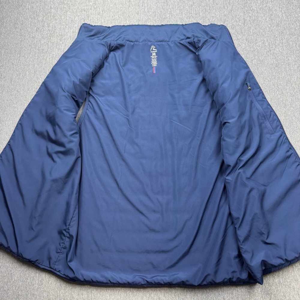 Rhoback Fulton Performance Vest Mens Sz M Navy Blue Quilted Puffer US Flag Golf - Picture 8 of 16